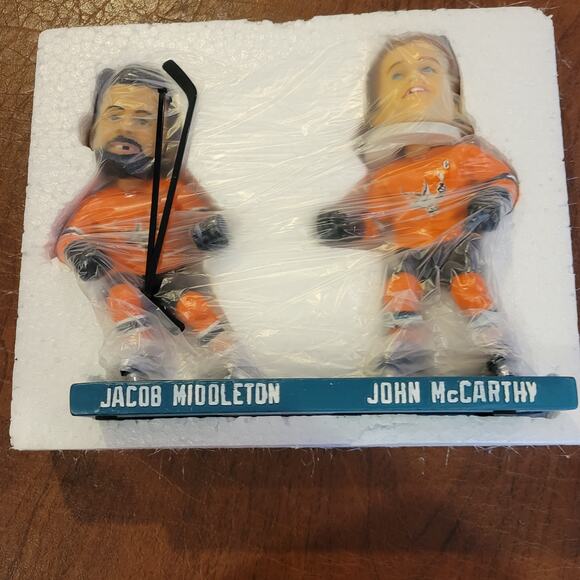 San Jose Barracuda Sharks John McCarthy Jacob Middleton Bobblehead 5th Annvrsry - Picture 5 of 10